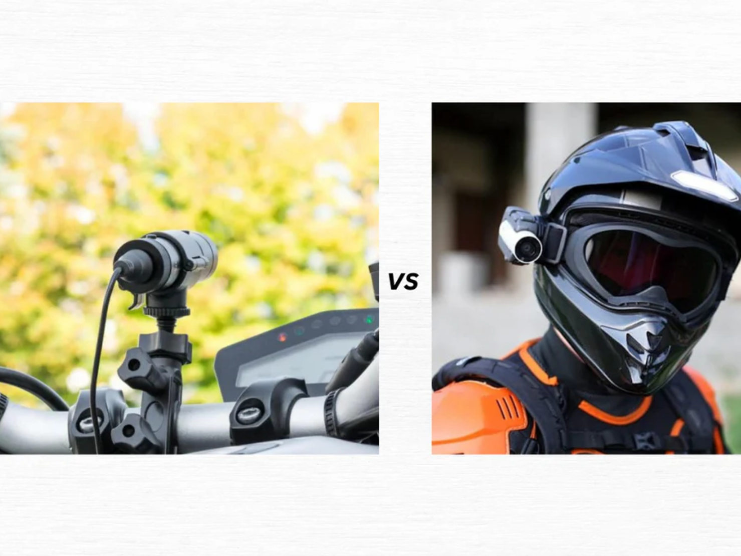 Motorcycle Dashcam vs. Helmet Camera - Which One Protects You Best?