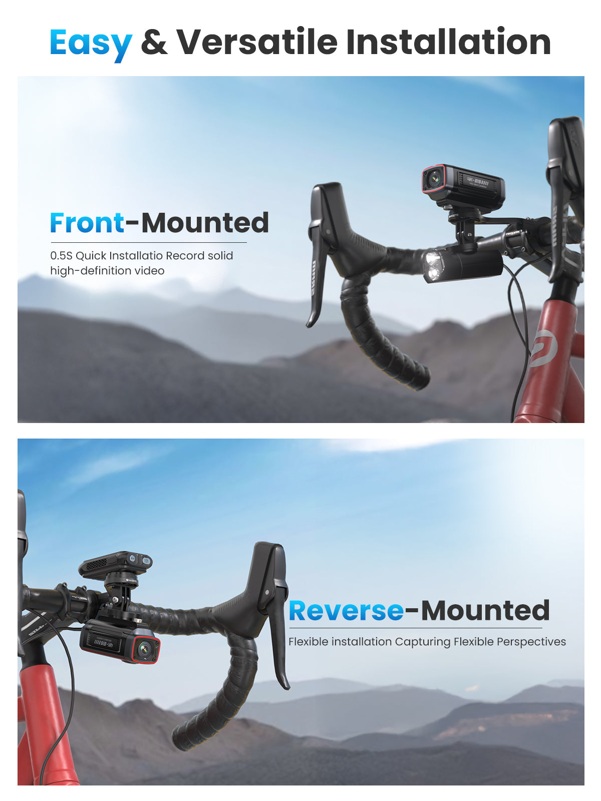 4K 20MP Bike Camera with EIS | AKY-710Pro-Bicycle