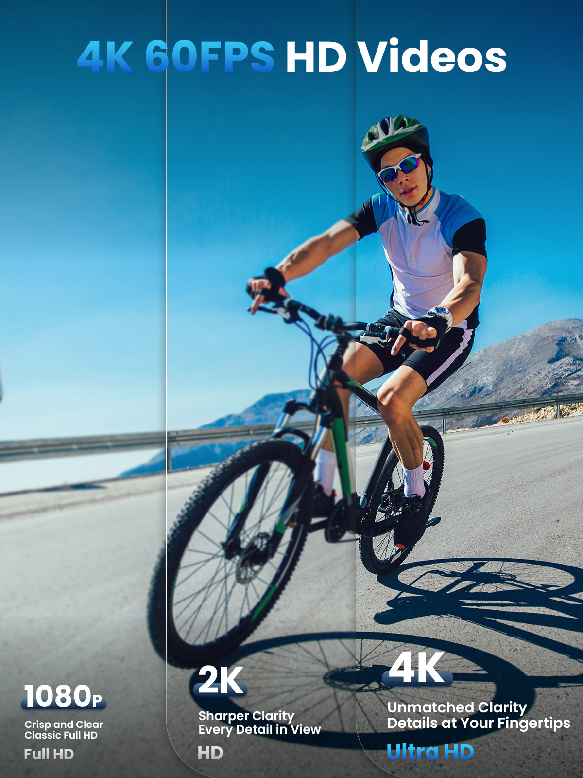 4K 20MP Bike Camera with EIS | AKY-710Pro-Bicycle