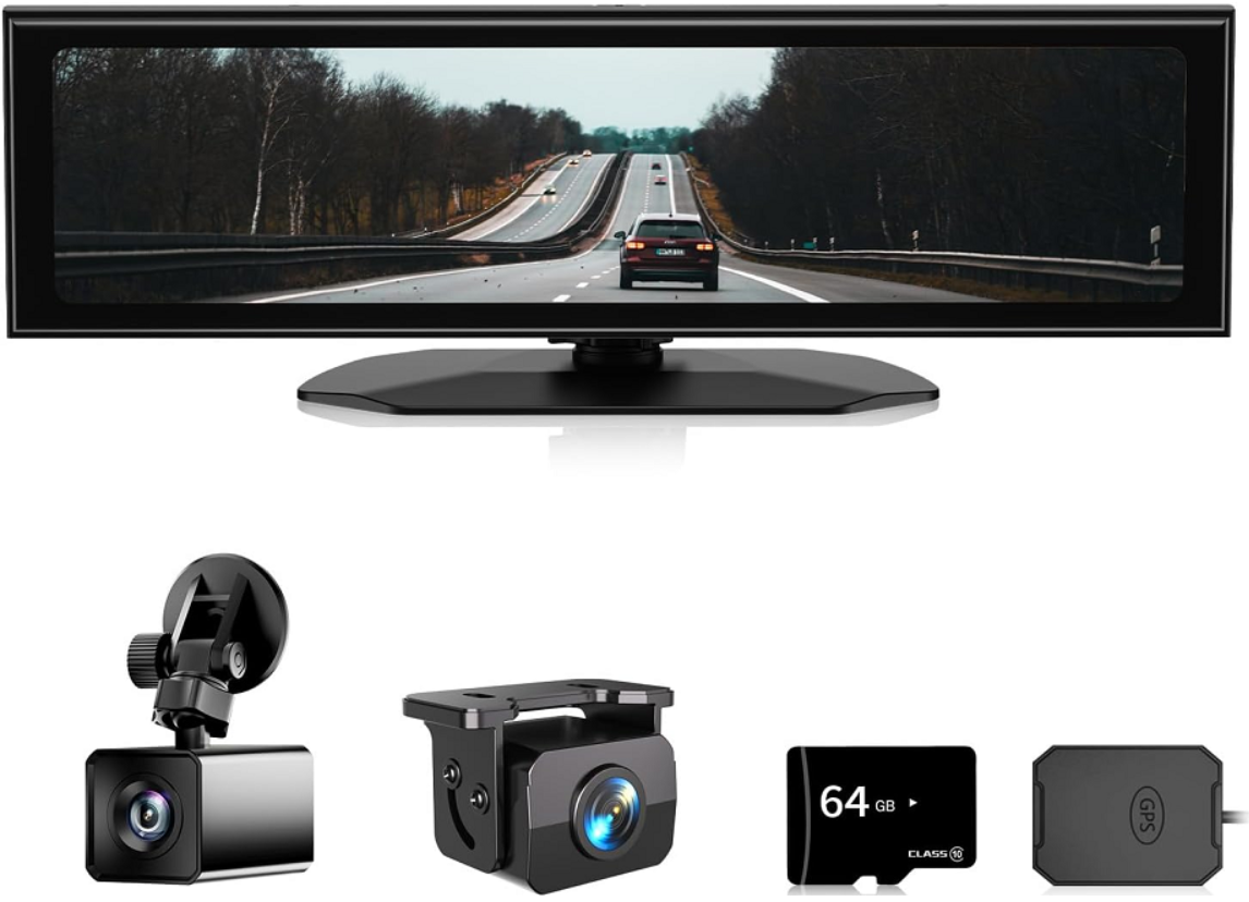 Sistema di visione notturna 3.0 - Dashcam digitale per specchietto retrovisore｜AKY-NV-X