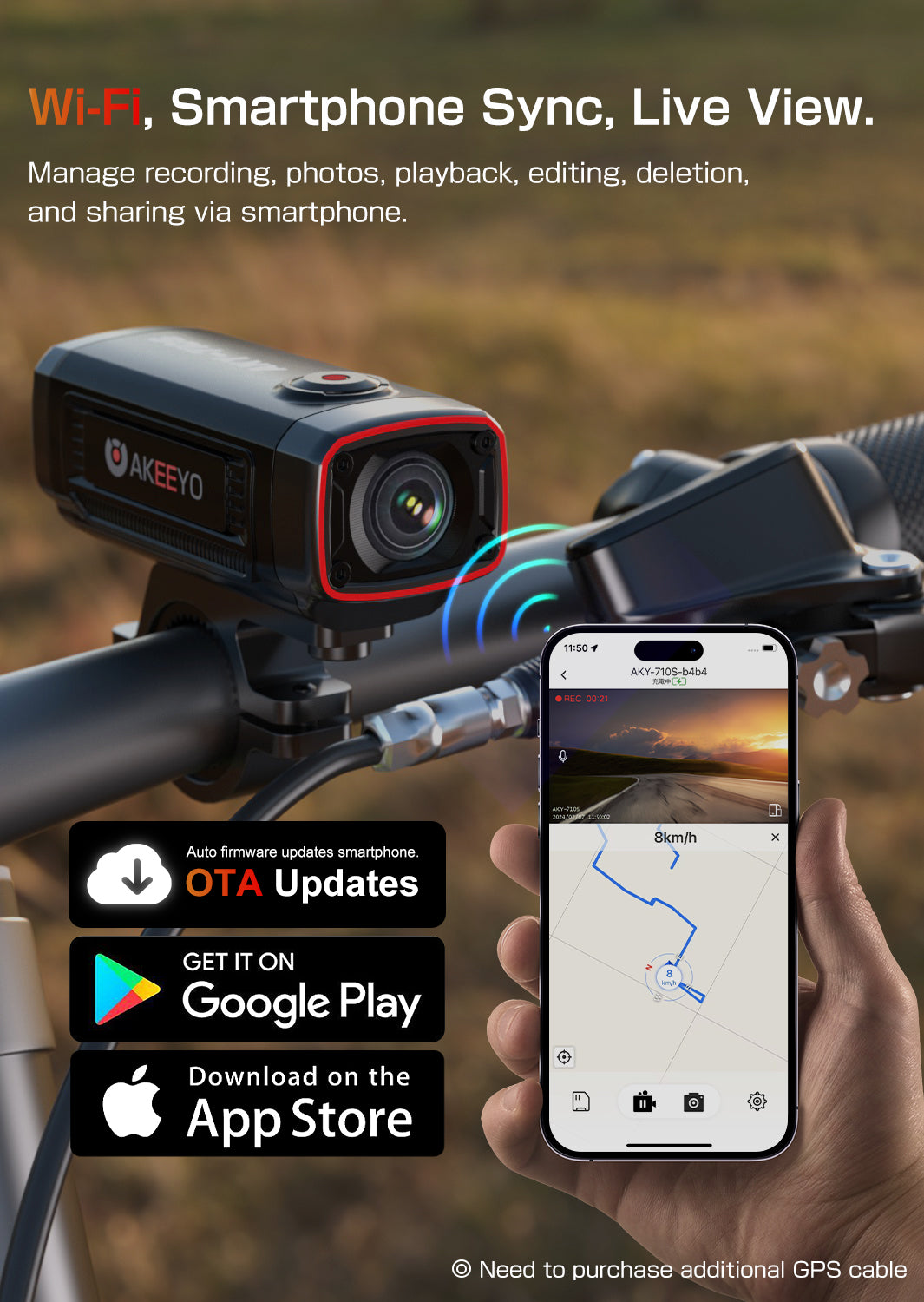 4K UHD-motorcamera｜AKY-710S-Moto