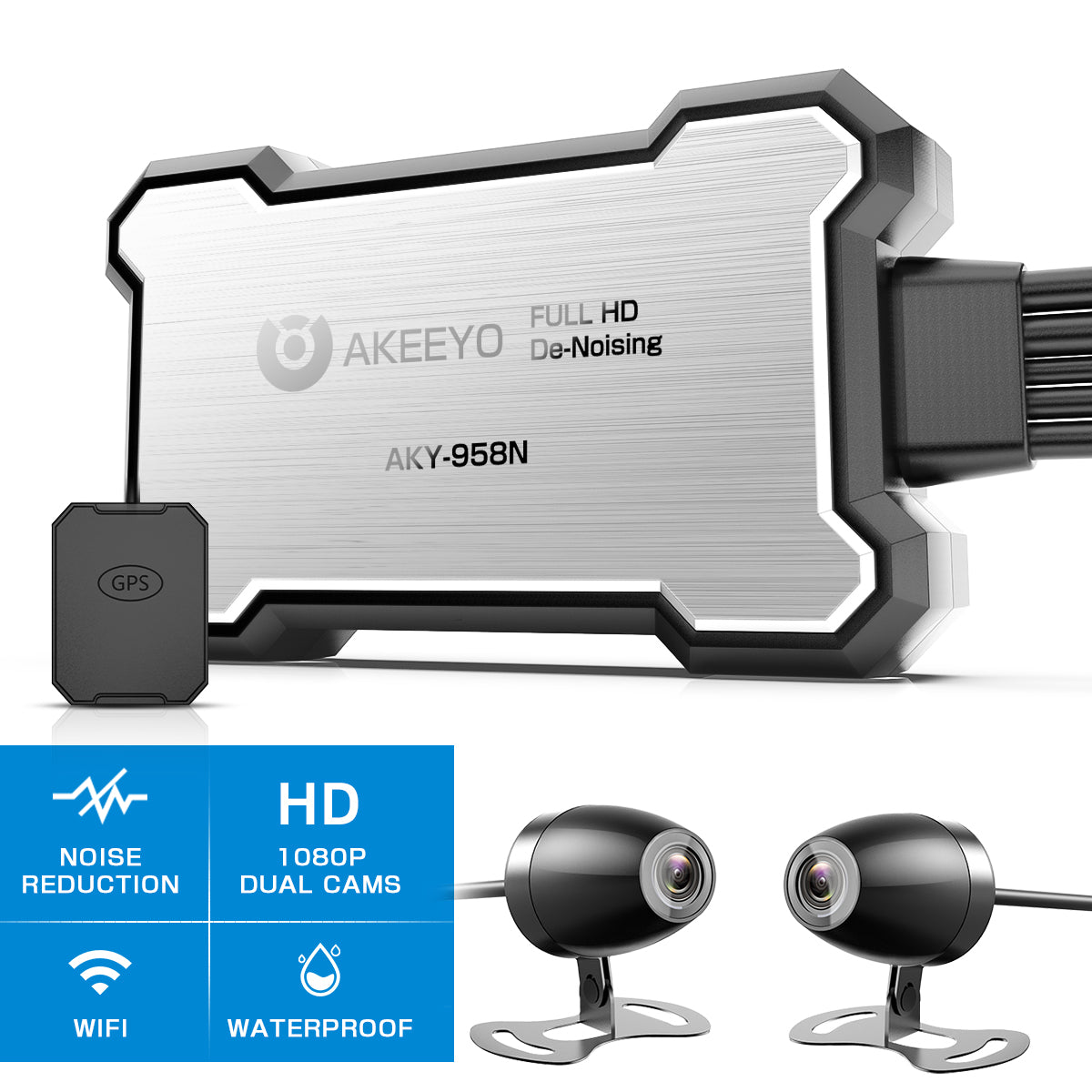 Dashcam with AI Noise Reduction & ENC Function ｜AKY-958N – AKEEYO 