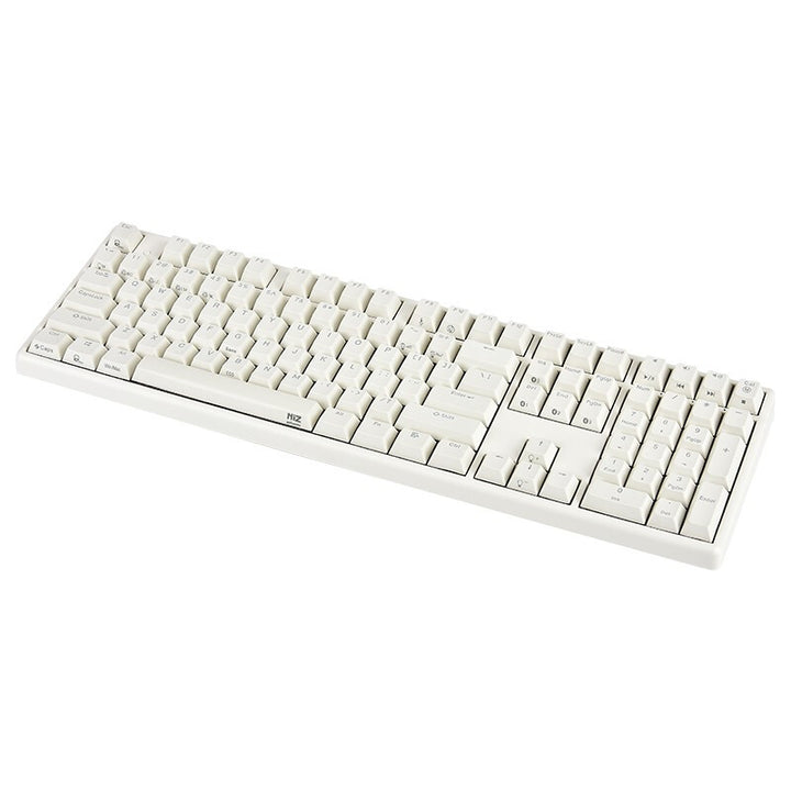 White - NiZ Electro-Capacitive EC Bluetooth Keyboard 35g - 108-keys / RGB  Backlit / Bluetooth + USB