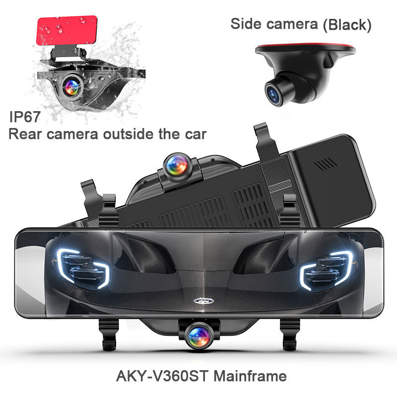 360° Mirror Dashcam with 12” IPS Touch Screen｜AKY-V360S