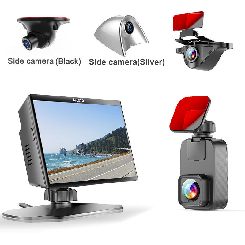 4 kanalen surround view dashcam, voor + achter + links + rechts｜AKY-Z3GT