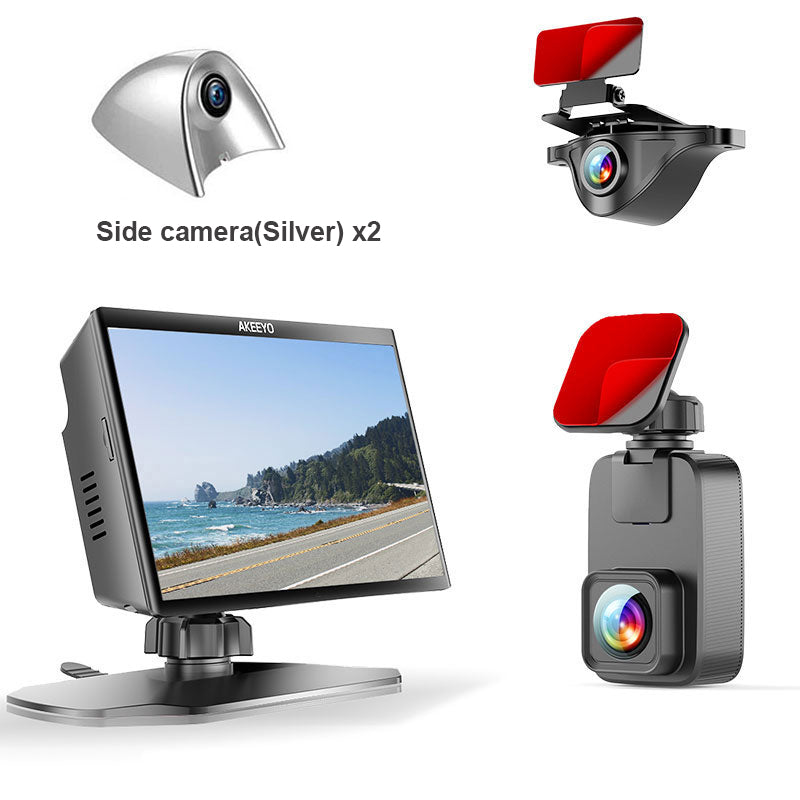 4 kanalen surround view dashcam, voor + achter + links + rechts｜AKY-Z3GT