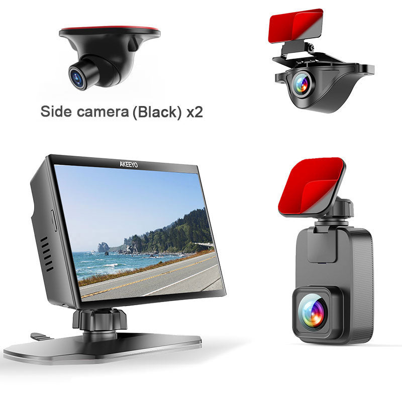 4 kanalen surround view dashcam, voor + achter + links + rechts｜AKY-Z3GT